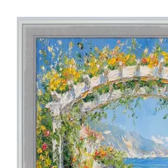 Modern Silver Metal Brushed Picture Frame 14x14 frame