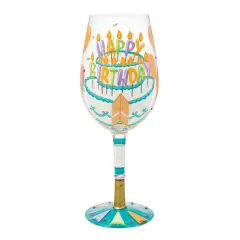 Enesco Lolita Birthday Slice Wine Glass