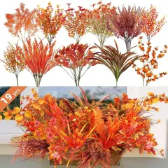 19 Bundles Artificial Fall Flowers