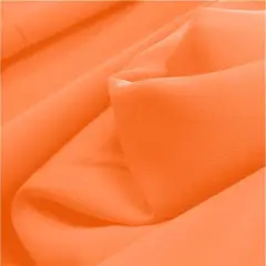 1 Yard Pebble Georgette Orange Fabric, 100% Polyester, 58/60&rdquo; Wide, Lightweight & Flowing for Apparel & D&eacute;cor