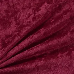 1 Yard Burgundy Crushed Panne Velour Fabric 58/60" Wide, Stretch Velvet Material 100% Polyester