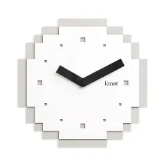 Pixel Wall Clock Gray