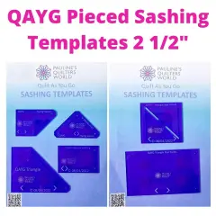 QAYG Pieced Sashing Templates 2 1/2" Set