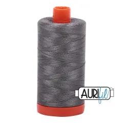 5004 Grey Smoke Aurifil Cotton 50wt Large Spool