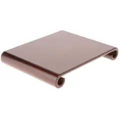 Plymor Walnut Scroll Wood Veneer Footed Display Base, 10" W x 8" D x 1.5" H (8.875" x 7.875" Display Area)