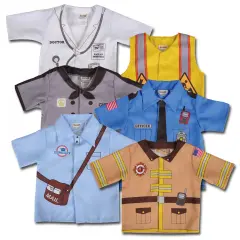 Kaplan Early Learning Company Toddler Community Helper Dress-Up Shirts - Set of 6