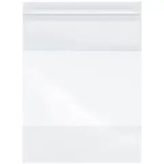 Plymor 8" x 10", 4 Mil with White-Block Heavy Duty Zipper Reclosable Plastic Bags