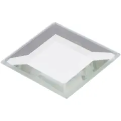 Plymor 1" Square, 3mm Thick Beveled Glass Mirror