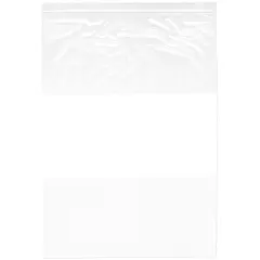 Plymor 13" x 18", 2 Mil with White-Block Zipper Reclosable Plastic Bags
