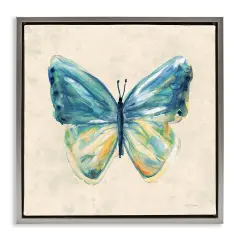 Stupell Industries Bright Watercolor Butterfly Floating Frame Design by Carol Robinson