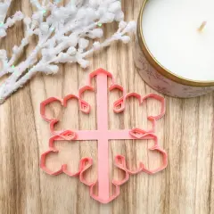 Curvy Snowflake Trinket Dish Clay Cutter | Trinket