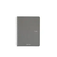 Fabriano Ecoqua Original Spiral-Bound Notebook, A5, 70 Sheets Grey