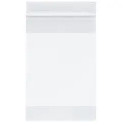 Plymor 4" x 6", 4 Mil with White-Block Heavy Duty Zipper Reclosable Plastic Bags