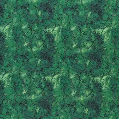 Mook Fabrics Elegance Cotton Fabric [45 in. Wide] - By The Yard Green