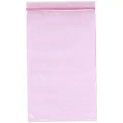 Plymor 5" x 8" (Pack of 100), 4 Mil Heavy Duty Anti-Static Zipper Reclosable Plastic Bags