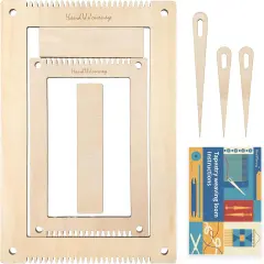 Rectangle Weaving Loom Kit with Weaving Tools