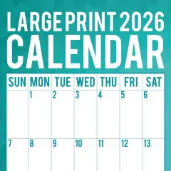 The Gifted Stationary 2026 Square Wall Calendar, Large Print, 16-Month Home Organizers Theme Hanging Calendar with 180 Reminder Stickers, Month Planner for Home, or Creative Spaces, 12x12 In Multicolor