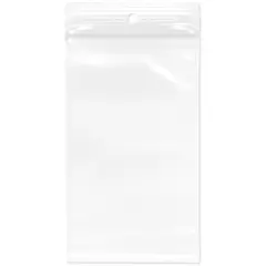 Plymor 3" x 5", 4 Mil with Hang-Hole Heavy Duty Zipper Reclosable Plastic Bags