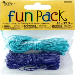 CousinDIY Fun Pack Stretch Cord 17.5yd-Blue & Purple