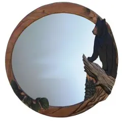 Bear Mirror &ndash; 36" x 24" Rustic Wall Decor