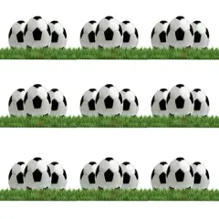 Soccer Edible Image Edible cake border 3 Strips 2.5x10.5 inchs in size