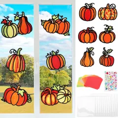 12 Pack Pumpkins Craft Kit Make You Own Pumpkin Stained Glass