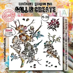 AALL And Create Stencil 6"X6"-Cherry Drift