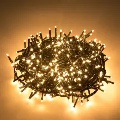 500 LED 49ft Christmas Cluster Lights String Lights Decoration for Home Garden Wedding Party Xmas Tree Bedroom Indoor Outdoor Decor