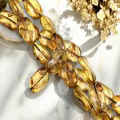 *9* 13x22mm Crystal Picasso Twisted Rectangle Beads