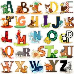 Alphabet Wall Decals - Colorful ABC Wall Stickers