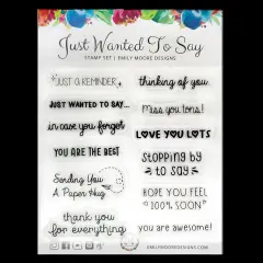 Just Wanted To Say Stamp Set