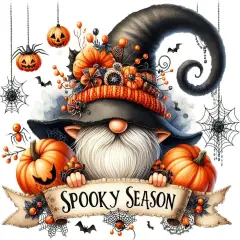 Halloween Diamond Art Kits for Adults,5D Gnome Diamond Art for Beginners,DIY Full Drill Diamond Painting Kit,Home Wall Decor Diamond Painting (13.78x13.78 Inch)