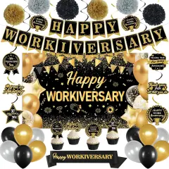 31PC- Happy Workiversary Party Decorations for Men Women