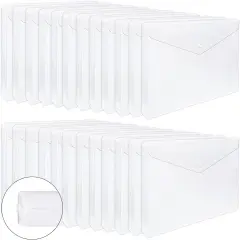 24pcs Clear Envelopes