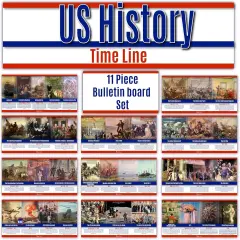 US History Posters Time Line bulletin board set