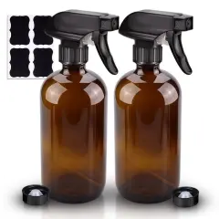 Glass Spray Bottles, 2 Pack