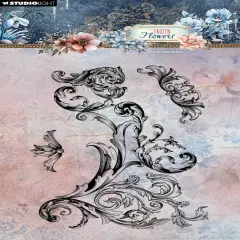 Studio Light Frozen Flowers Stamp-Nr. 771, Ornaments