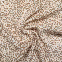 1 Yard Mud Tone Rayon Crinkle Fabric Airy Lightweight Material with Luxuriously Draped Texture for Dresses Blouses and Skirts 50/52 Inch Width