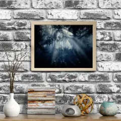 Birch Effect Frame with Mount, 12x16" &ndash; Horizontal/Vertical, No-Nail Hanging, Depth Display!