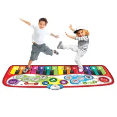 Collections Etc Winfun Step-to-Play 6-Foot Jumbo Piano with 25 Built-In Demo Songs