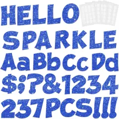 237 Pcs Glitter Bulletin Board Letters, Numbers and Punctuation