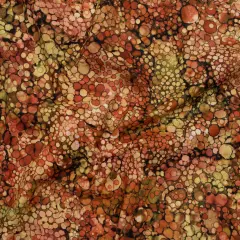 1 Yard Northcott Rust Bubbles Quilting Cotton Autumn Inspired 43 Inches Width
