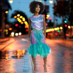 Classic Womens Live Action Ariel Mermaid Costume Disney Dress Ideal for Halloween Extra Large 18&ndash;20