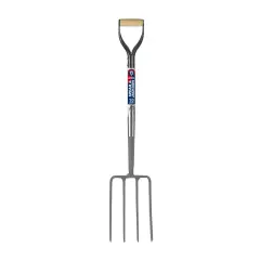 Spear & Jackson Neverbend Professional Digging Fork &ndash; Heavy-Duty Forged Carbon Steel Garden Fork for Tough Soil and Cultivation