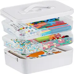 3-Layer Plastic Craft Organizers