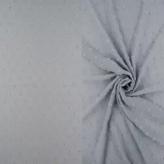 Waffle Swiss Dot Chiffon Fabric 100% Polyester 59/60&Prime; Wide BLUE VINTAGE