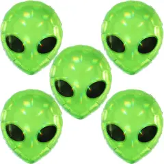 Alien UFO party supplies balloons(Green Alien Balloon 5pcs)