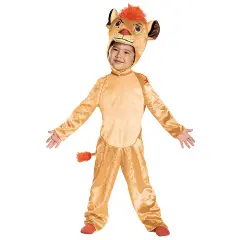Kids Classic Disneys The Lion Guard Kion Costume Plush Jumpsuit with Headpiece