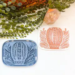 WALL ART | ROUND CACTUS | LARGE CLAY CUTTER