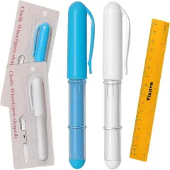 Fabric Chalk Markers for Sewing (Blue & White)